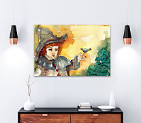 Obraz Dievčatko s vtáčikom 1523